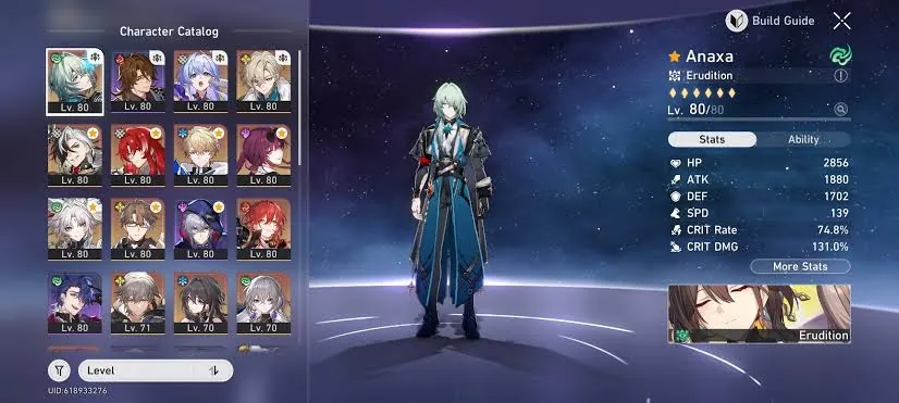 Character Catalog
