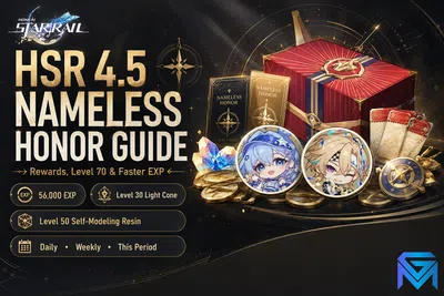 Honkai Star Rail HSR 4.5 Nameless Honor Guide: Rewards, Level 70 &  news image