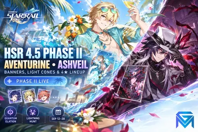 Honkai Star Rail HSR 4.5 Phase II Banners: Aventurine Waveflair & A news image