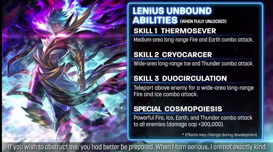 Last Cloudia Lenius Unbound Now Live: Kit, Skills and Release Promo