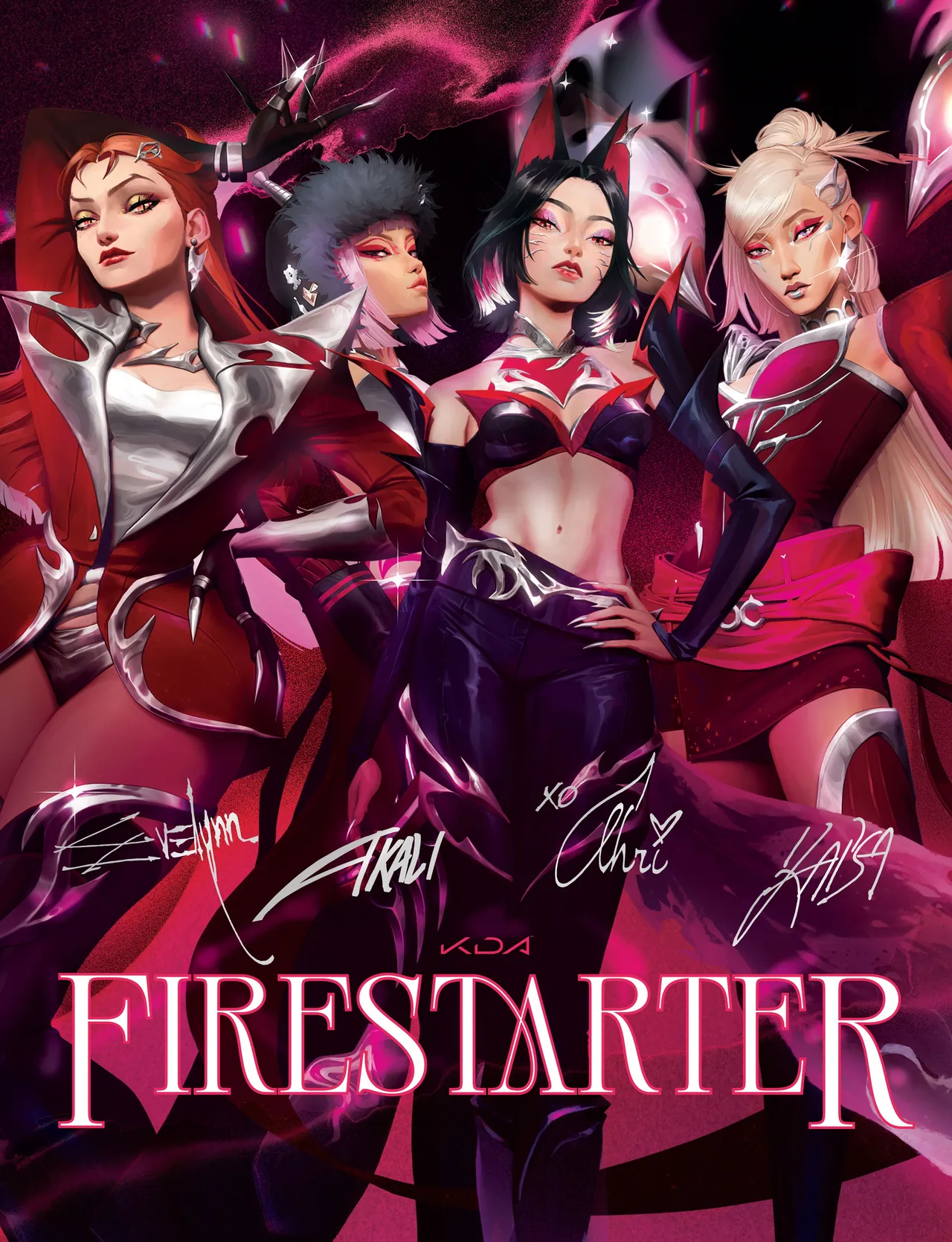 Every K/DA Firestarter Skins