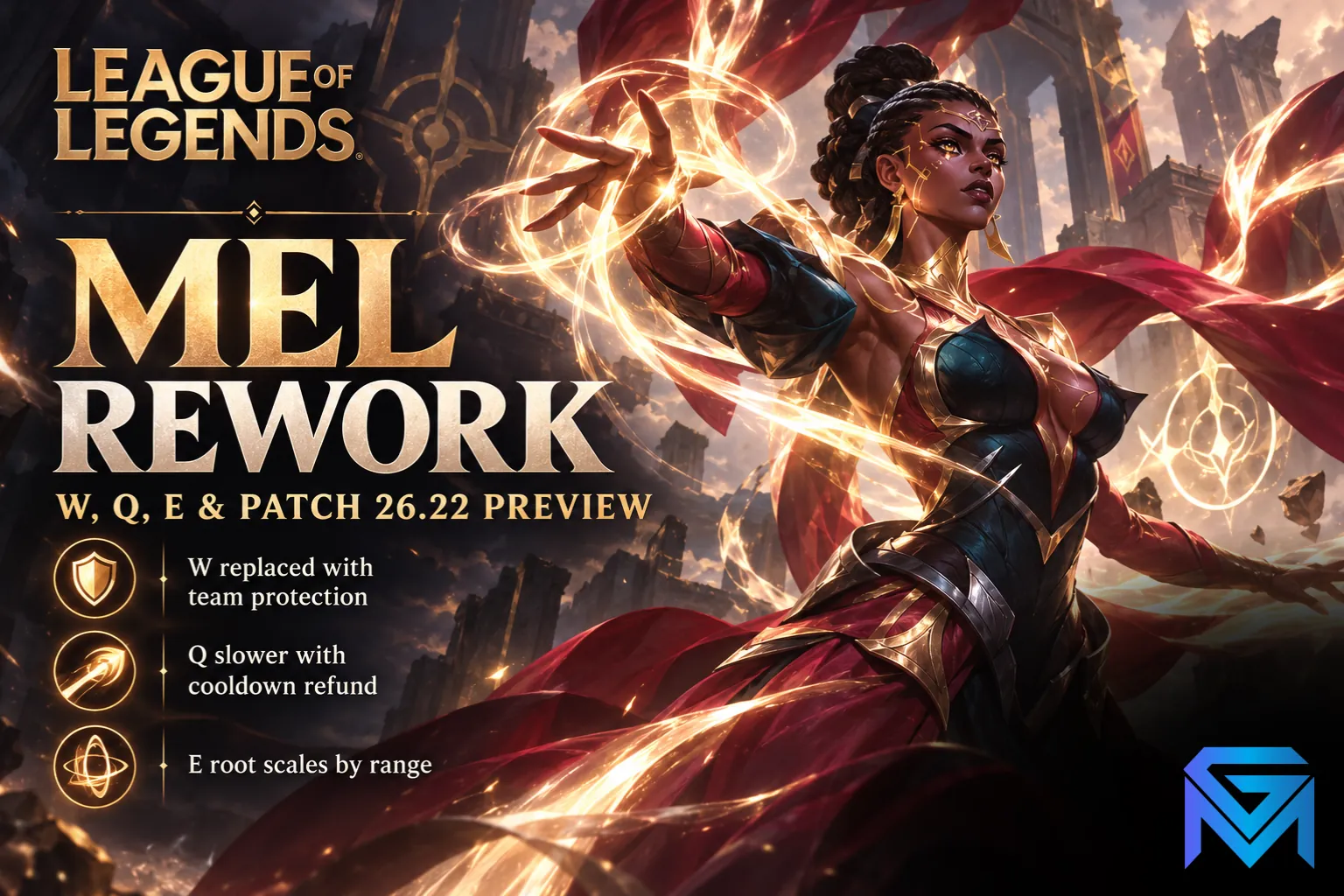 League of Legends League of Legends Mel Rework: W, Q, E & Patch 26.2 news image