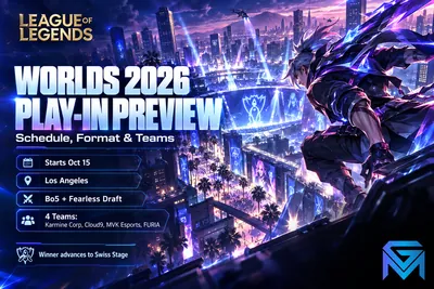 League of Legends League of Legends Worlds 2026 Play-In Preview, Sch news image