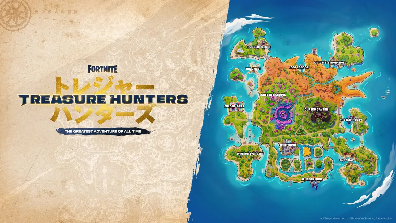 Fortnite Treasure Hunters Location Map
