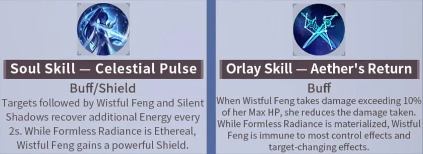 Wistful Feng Soul Skill & Orlay Skill