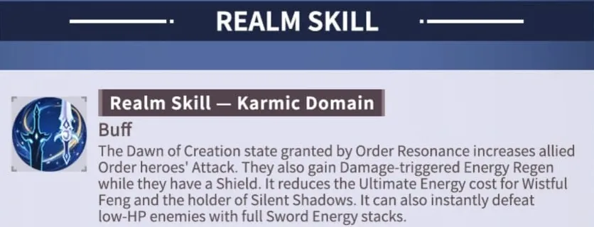 Wistful Feng Realm Skill