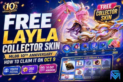 Mobile Legends: Bang Bang MLBB 10th Anniversary: How to Claim the Free Layla news image