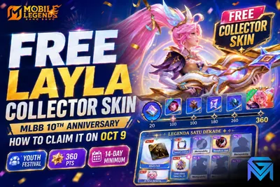 Mobile Legends: Bang Bang MLBB 10th Anniversary: How to Claim the Free Layla news image