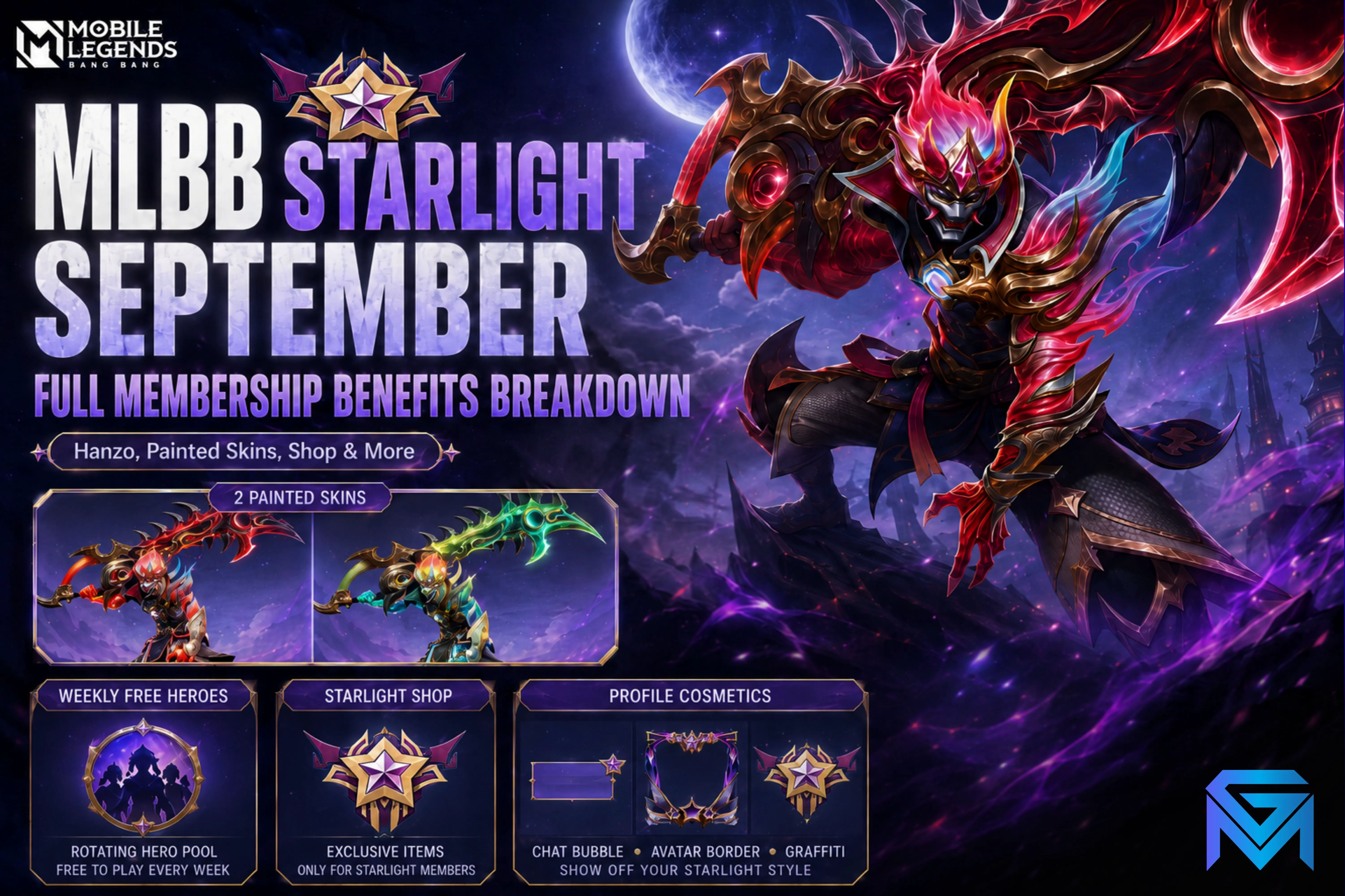 Mobile Legends: Bang Bang Mobile Legends September Starlight: New Hanzo Skin news image