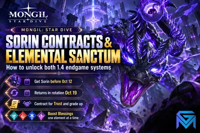 Mongil:Star Dive MONGIL: Star Dive 1.4 Guide: Sorin Contracts and E news image