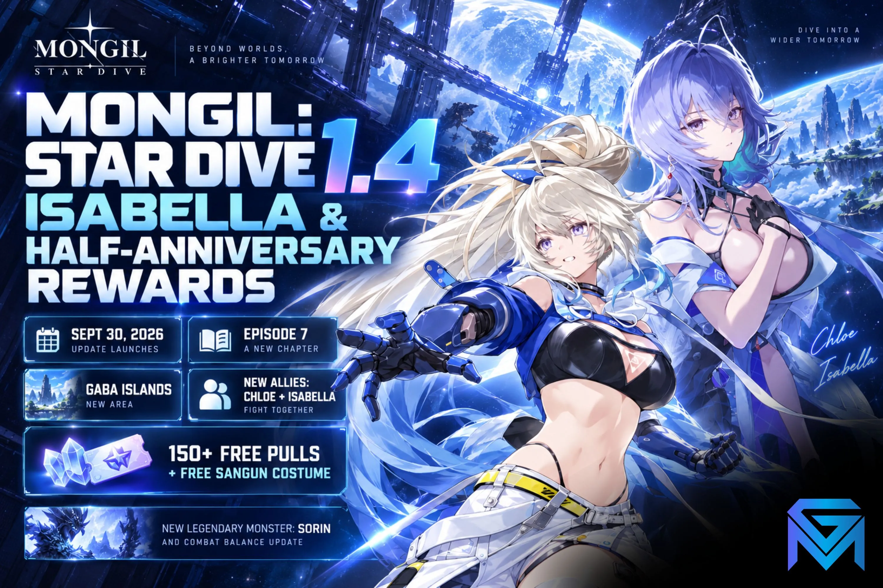 Mongil:Star Dive MONGIL: STAR DIVE 1.4: Isabella & Half-Anniversary news image
