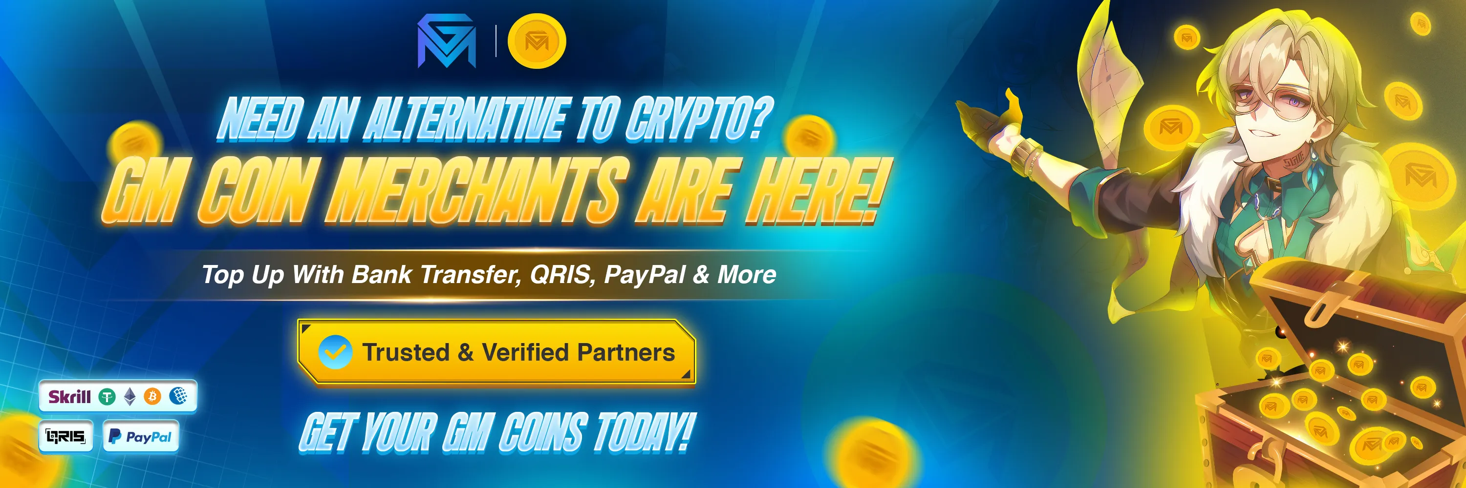 GameMarket Need an Alternative to Crypto? GM Coins Merchants  news image
