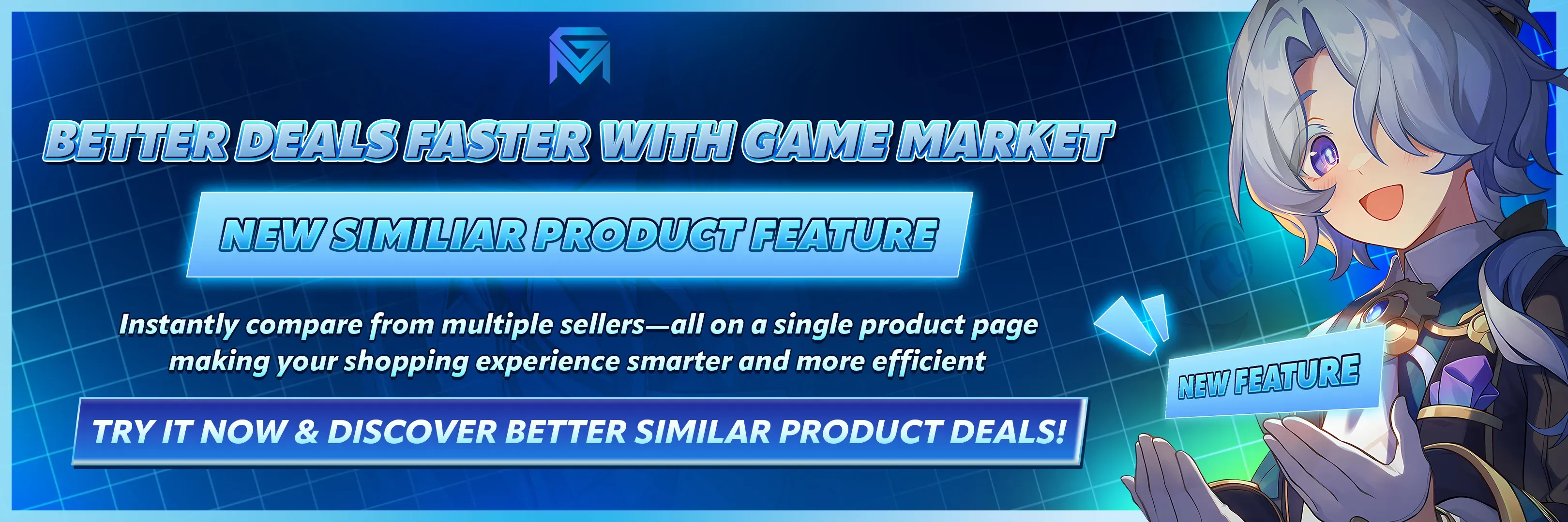GameMarket New Update: Similar Product Now Available on GameM news image