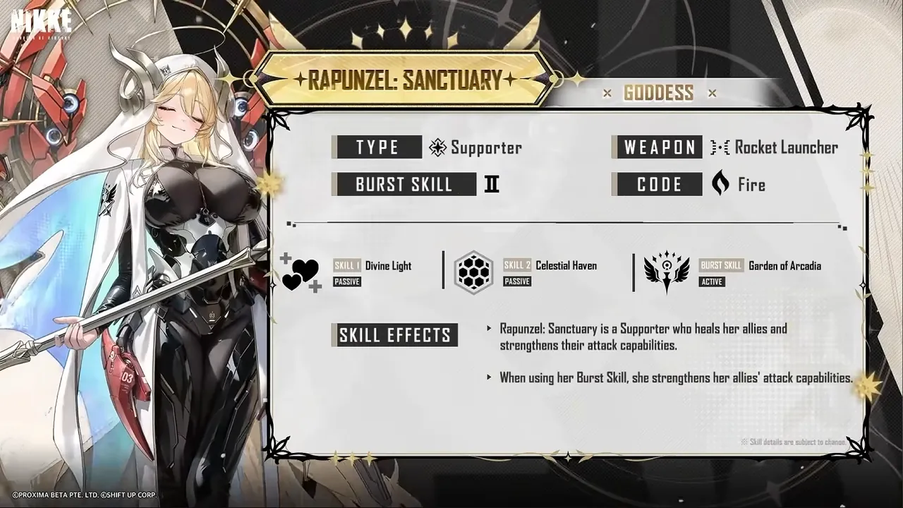 NIKKE PROFILE - Rapunzel: Sanctuary