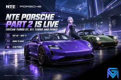 Neverness to Everness NTE Porsche Part 2 Is Live: Taycan Turbo GT, 911 T news image