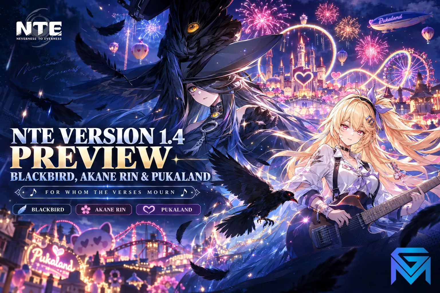 Neverness to Everness NTE Version 1.4 Preview: Blackbird, Akane Rin & Pu news image