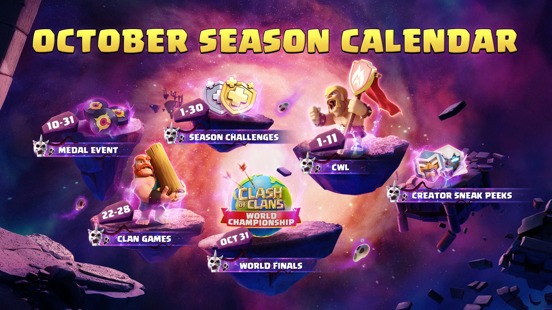 Clash of Clans October in Clash of Clans Just Got Cosmic – Don’t  news image