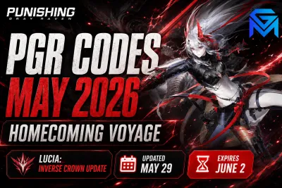 Punishing: Gray Raven PGR Codes May 2026 — All Active & Homecoming Voyag news image