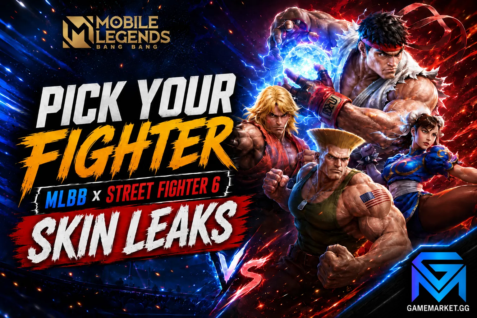 Mobile Legends: Bang Bang Pick Your Fighter: MLBB x Street Fighter 6 Skin Le news image