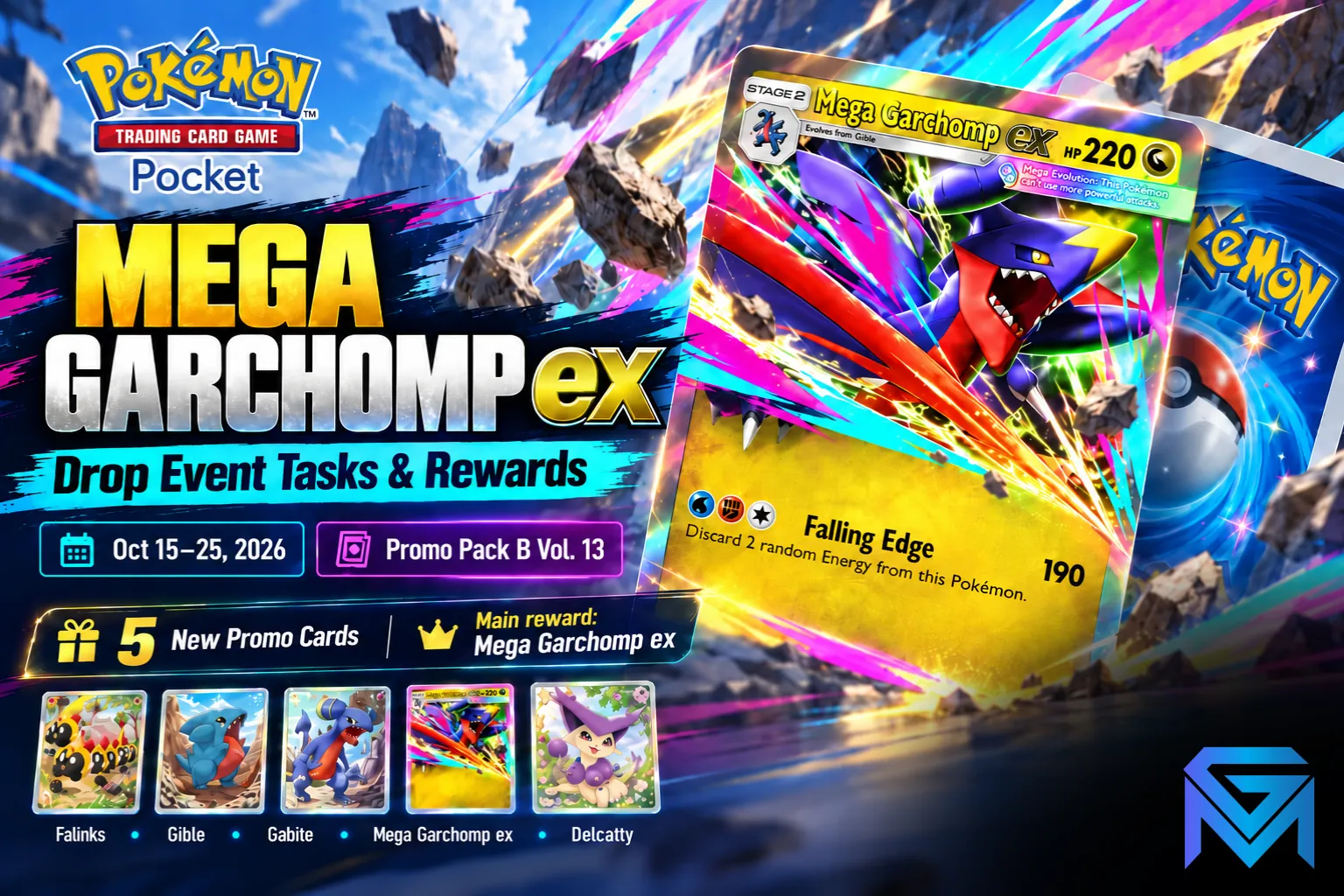 Pokémon TCG Pocket Pokémon TCG Pocket Mega Garchomp ex: Drop Event Ta news image