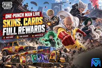 PUBG Mobile PUBG Mobile x One-Punch Man: Skins, Cards & Full R news image