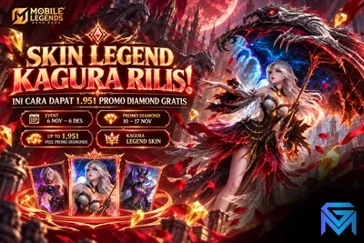 Mobile Legends: Bang Bang Skin Legend Kagura Rilis! Ini Cara Dapat 1.951 Pro news image