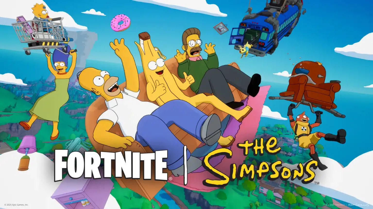 Fortnite Springfield Comes to Fortnite: The Simpsons Invade news image