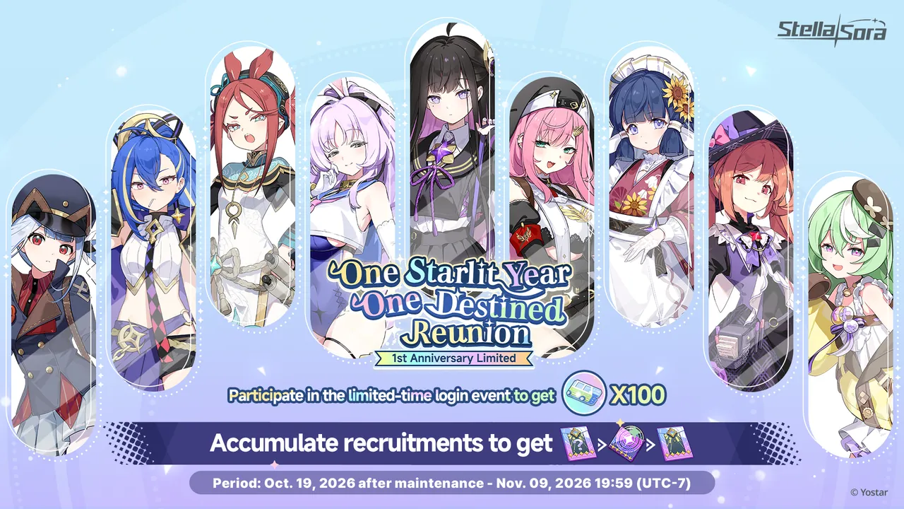 Stella Sora 1st Anniversary: All Events, Banners and Dates