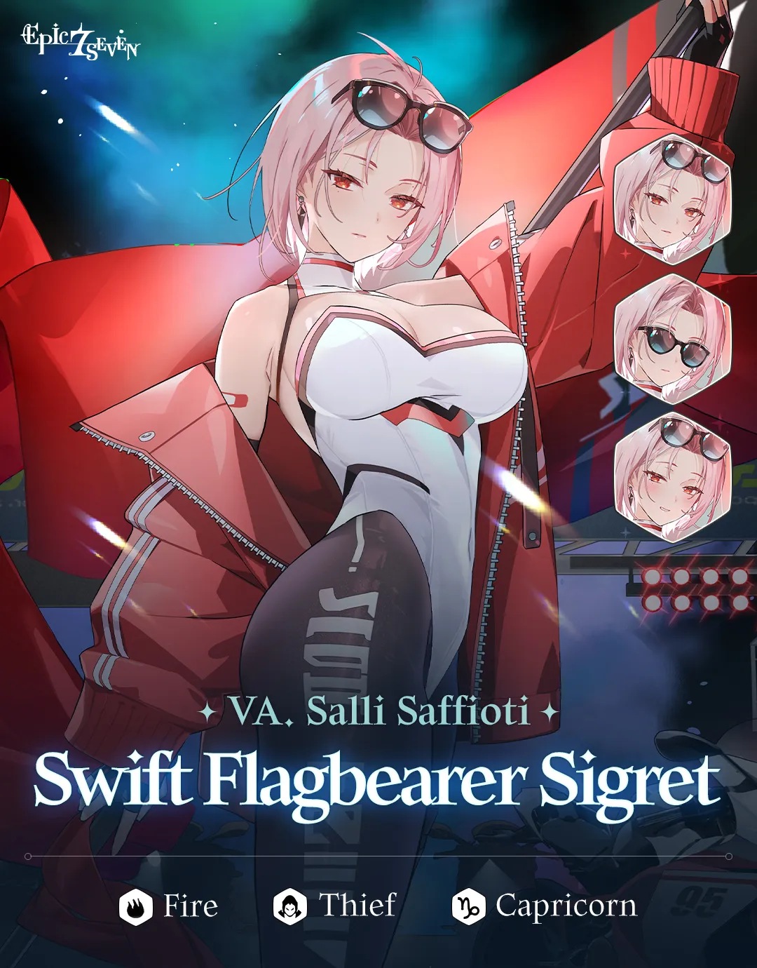 Epic Seven Swift Flagbearer Sigret + Glorious Flag Banner, Yo news image