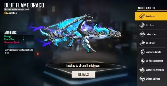 Daftar hadiah tiap level evo gun Free Fire, termasuk efek kill dan emote eksklusif