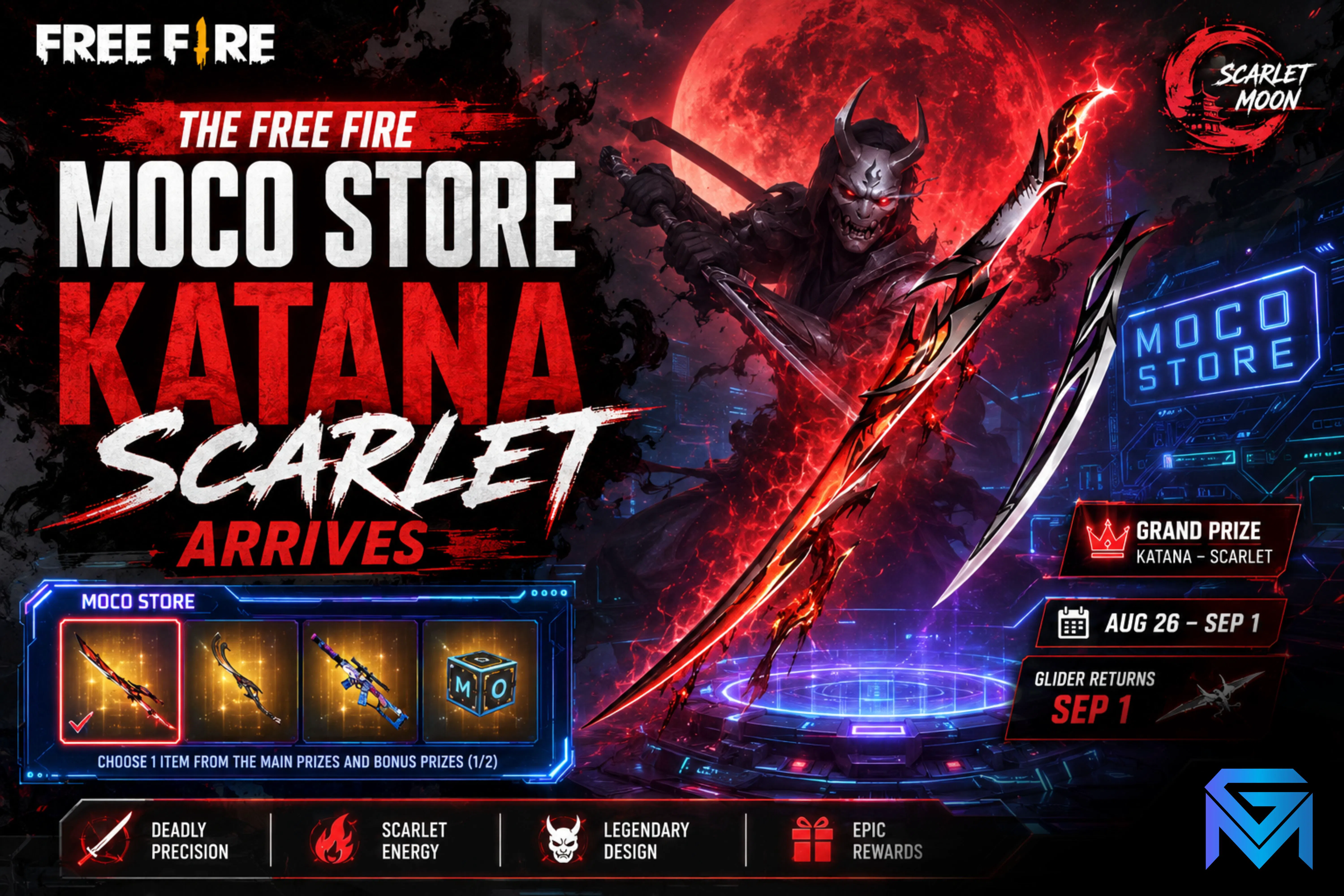 Free Fire The Free Fire Moco Store Katana Scarlet Arrives news image