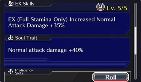 Soul Trait raises normal attack damage by +40%