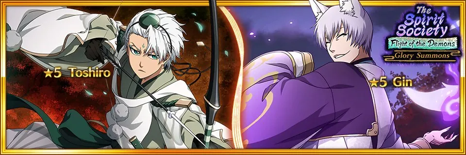 The Spirit Society Glory Summons: Flight of the Demons Toshiro and Gin