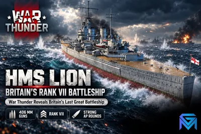 War Thunder War Thunder Reveals HMS Lion: Britain's Rank VII B news image