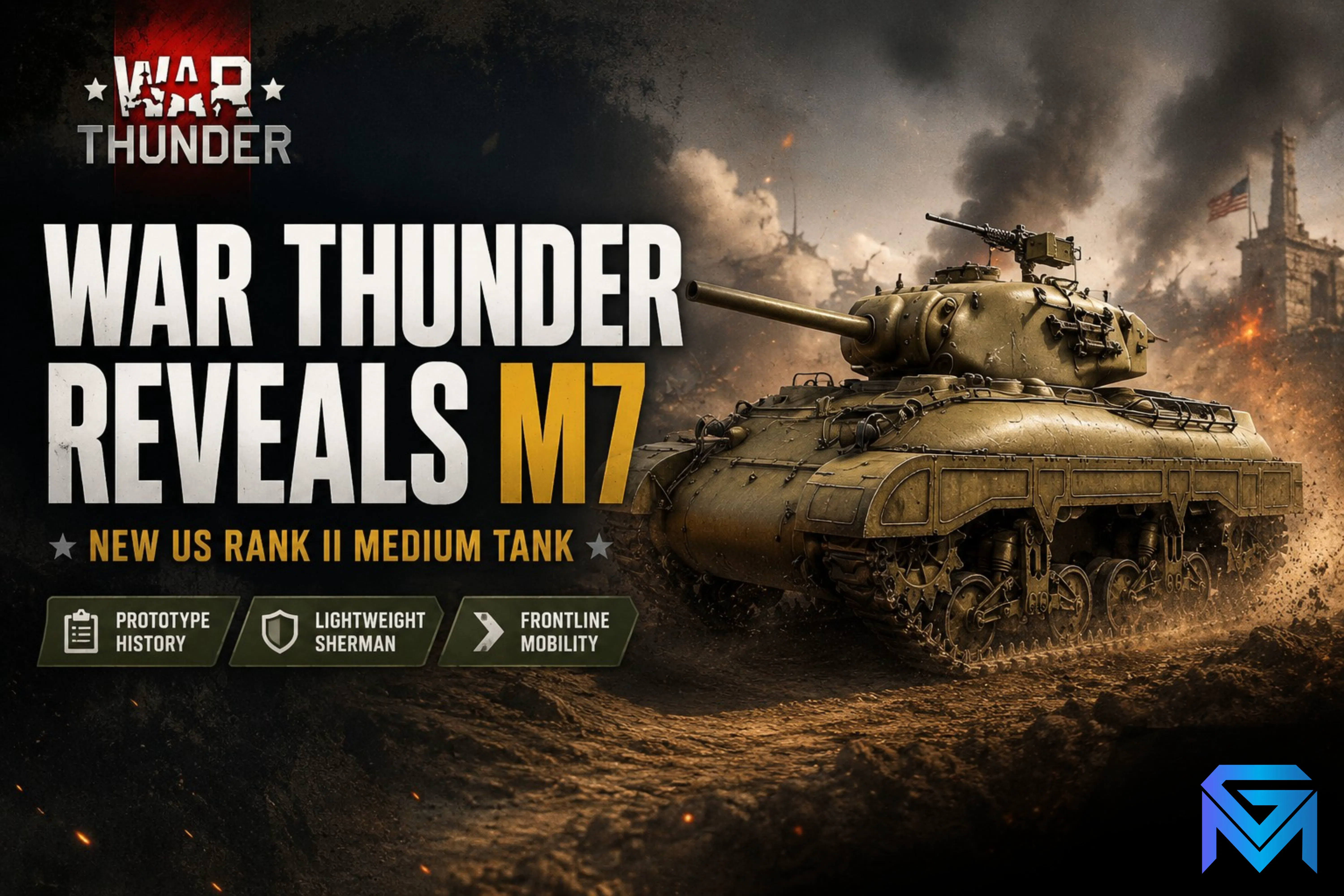War Thunder War Thunder Reveals M7: New US Rank II Medium Tank news image