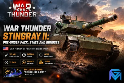 War Thunder War Thunder Stingray II: Pre-order Pack, Stats and news image