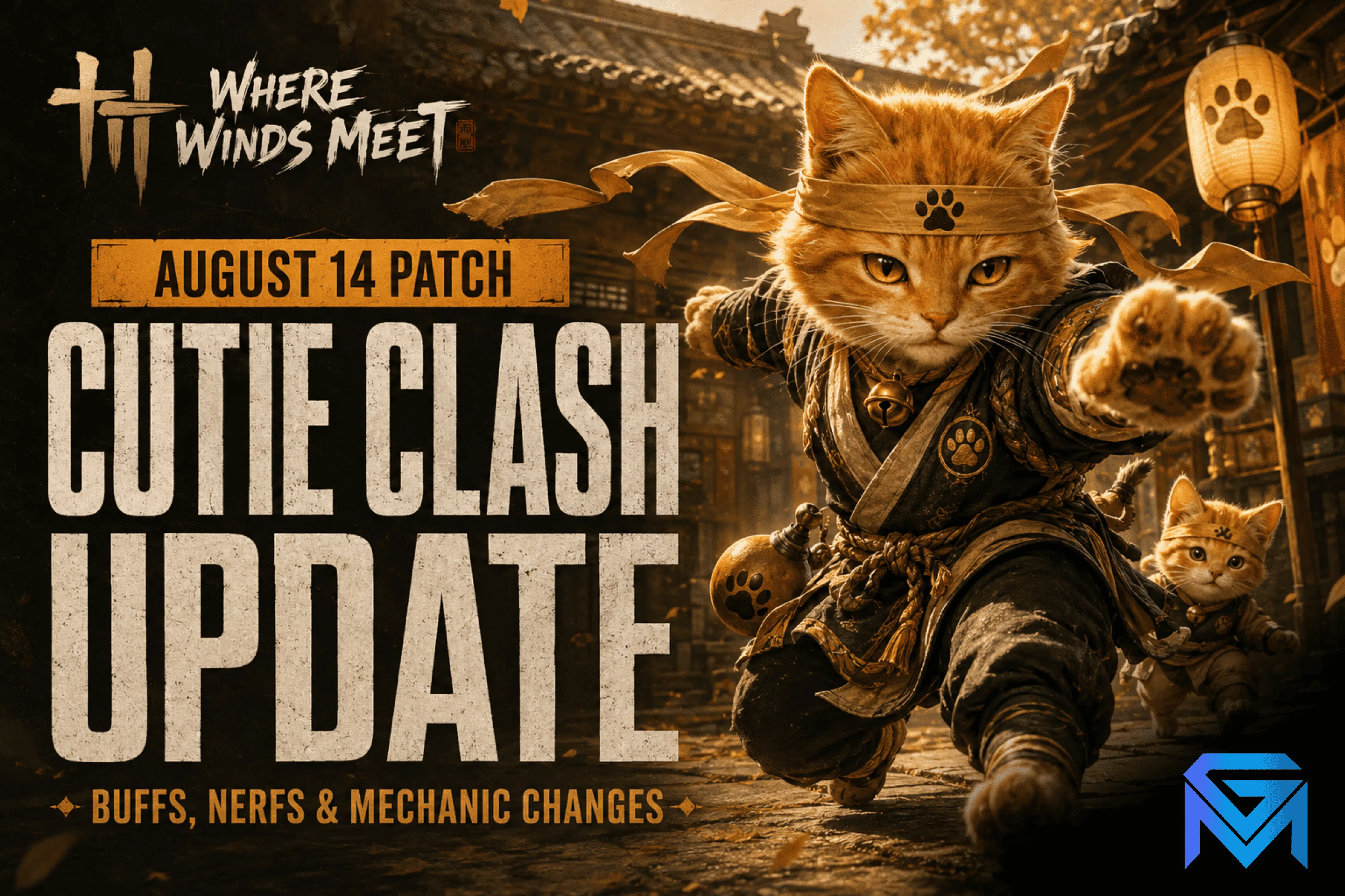 Where Winds Meet Where Winds Meet August 14 Patch: Cutie Clash Buff news image