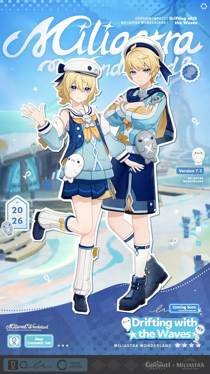 Miliastra Wonderland: Version 7.2 Elite Sets Drifting with the Waves