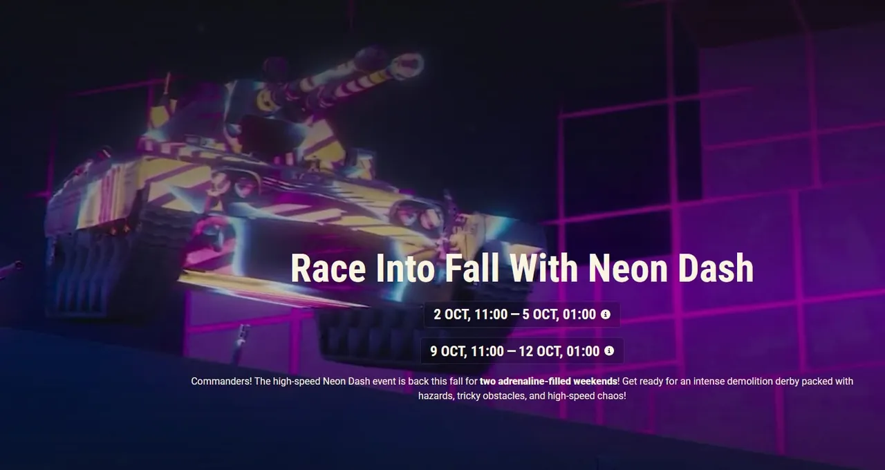 World of Tanks Neon Dash Launch 2: Dates, Rewards & Progression