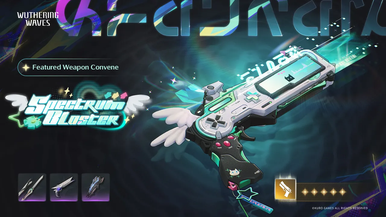 Banner Featured Weapon Convene untuk Pistols bintang 5 Spectrum Blaster.