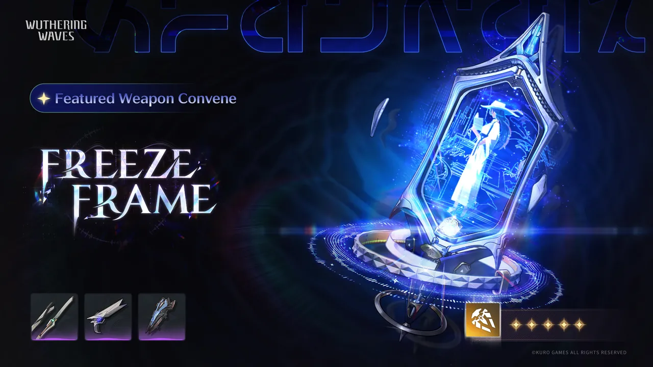 Banner Featured Weapon Convene untuk Rectifier bintang 5 Freeze Frame.