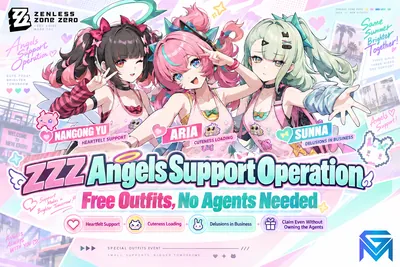 Zenless Zone Zero ZZZ Angels Support Operation: Free Outfits, No Age news image