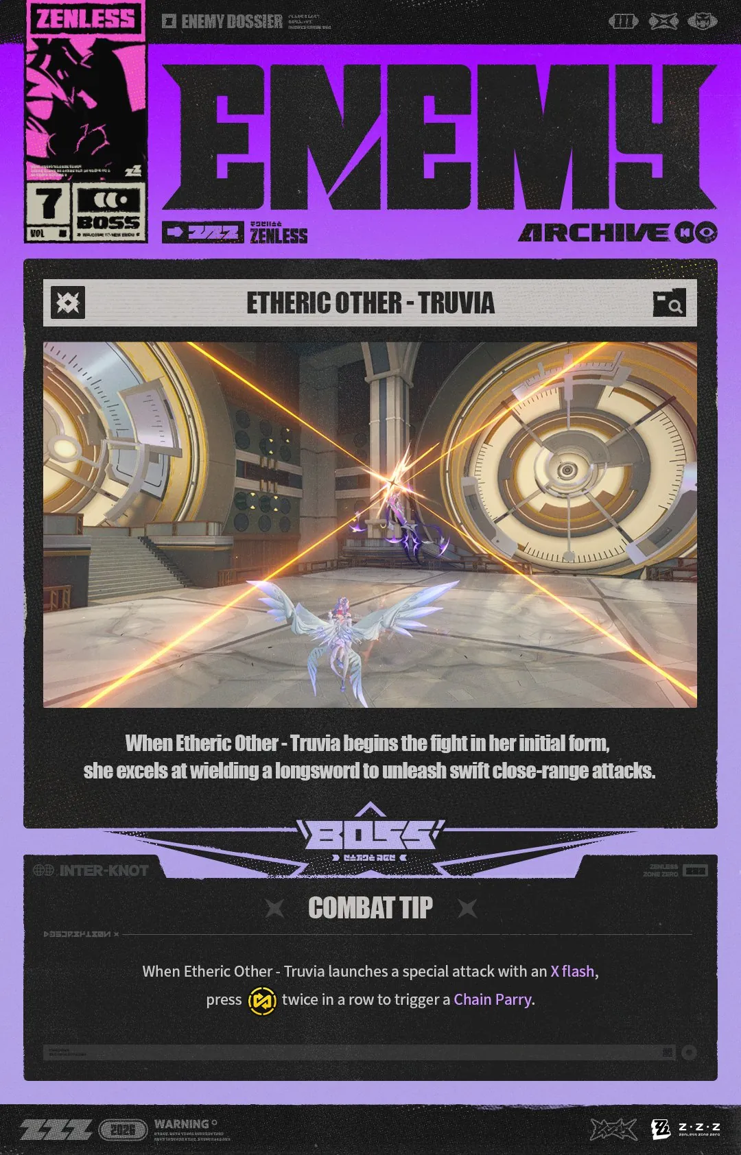 Enemy Dossier Etheric Other - Truvia Phase 1 Longsword Form