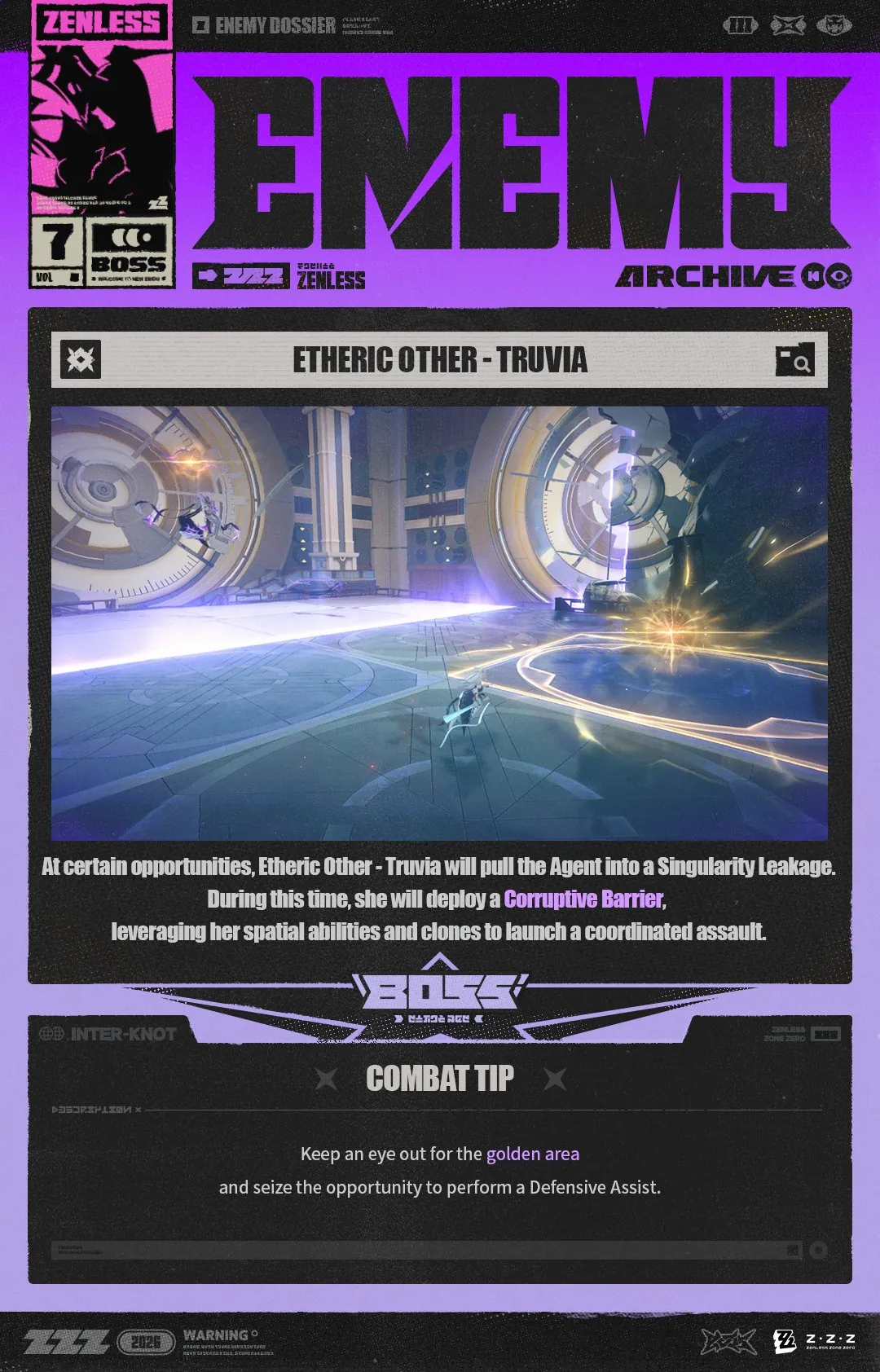Enemy Dossier Etheric Other - Truvia Phase 3 Singularity Leakage