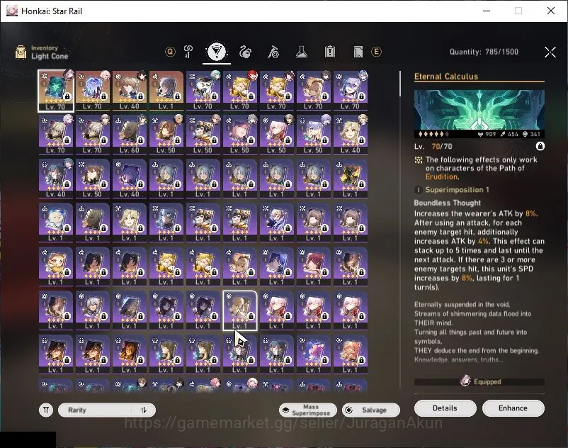 Asia|TL 65| 12 Limited | Castorice,Tribbie,The Herta,Hyacine,Anaxa,Sparkle Etc |MC Male|Amphoreus|Take Mail|Check SS(HSR4589) Honkai Star Rail Mid Game Asia|TL 65| 12 Limited | Castorice,Tribbie,The Her image 1