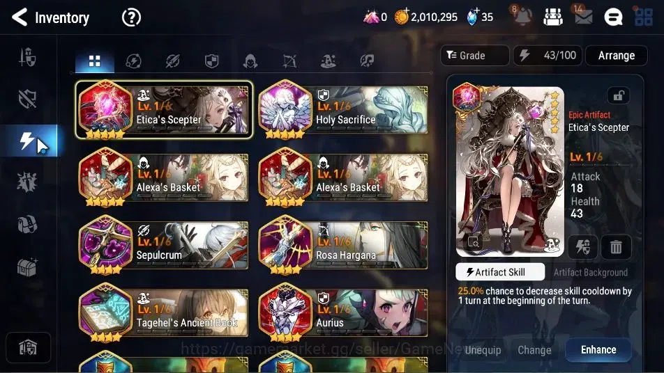 Epic Seven Accounts Starter GLOBAL Unverif|New Era|3 ML(F Cecilia,LC Bellona,LQ Charlotte)+Setsuka,Yufine,Etc|PoH+Bless 10