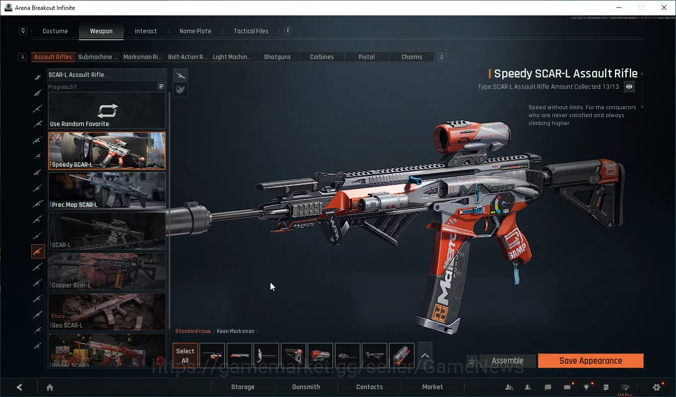 Arena Breakout: Infinite Accounts Global |Lvl 30| SV 173M | CV 155M | SCAR L Speedy, image 14