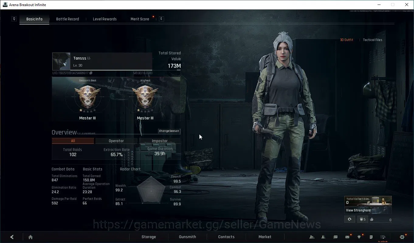 Arena Breakout: Infinite Accounts Global |Lvl 30| SV 173M | CV 155M | SCAR L Speedy, image 2