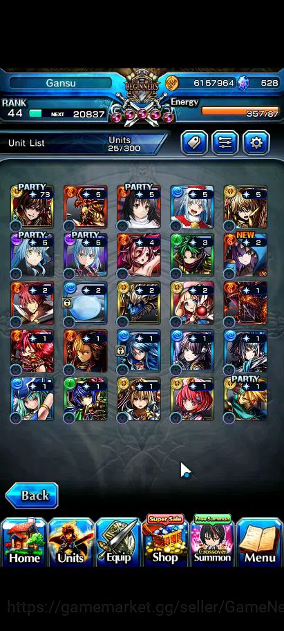 Grand Summoners Accounts Global|Rank 44|3 Ascend+1 TW| DL Rimuru+TW,DLS Rim image 6