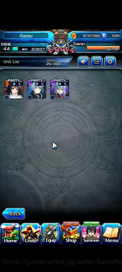 Grand Summoners Accounts Global|Rank 44|3 Ascend+1 TW| DL Rimuru+TW,DLS Rim image 7